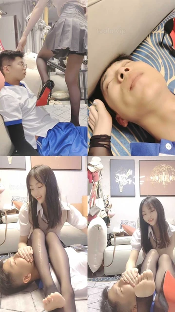 【丫丫】学姐女神黑丝诱导弟弟做狗