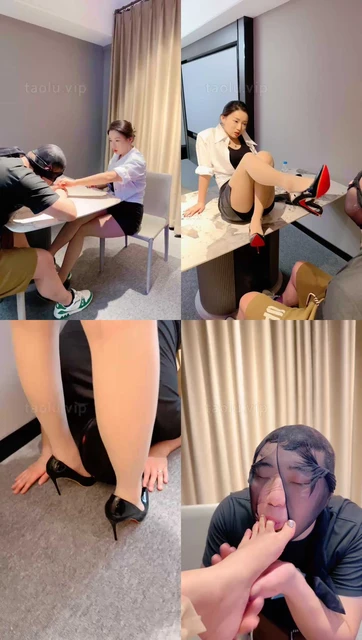 【潘妮女王】白领诱惑调-吃口水/闻舔高跟/挠痒/插嘴