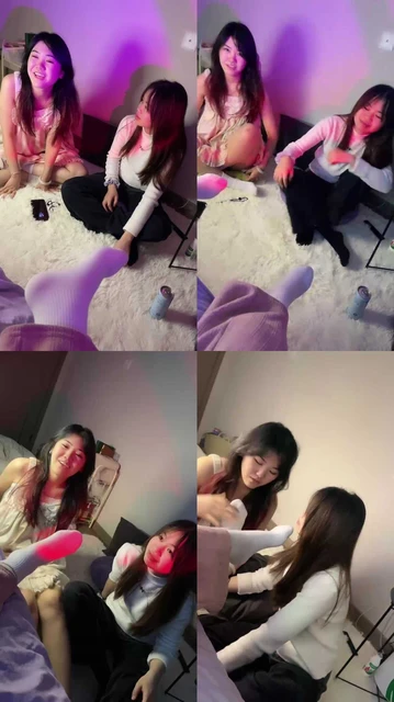 【橘子没熟】母畜-开发双闺蜜闻舔棉袜脚/奴下奴舔裸足