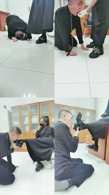 【璃茉老师】白领S-办公室皮鞋黑袜虐下属【上】