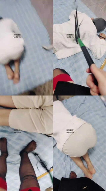 【阿霞】黑丝脚踩踏鞭打