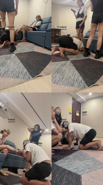 【欣瑶瑶主】双S-磕头求虐/清理脏鞋棉袜玉足/sp【双视角版】