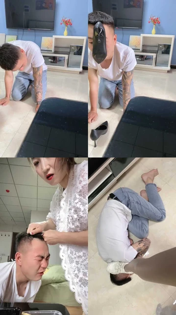 【魅儿】圈养纹身大哥强制喂食