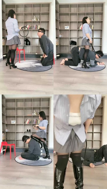 【迦娜】高跟踩/腿绞勒脖窒息/鞭打