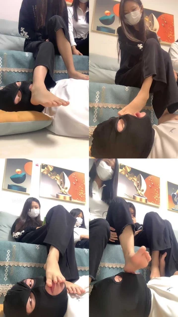 【精神小妹】群调-近距离裸足踩狗