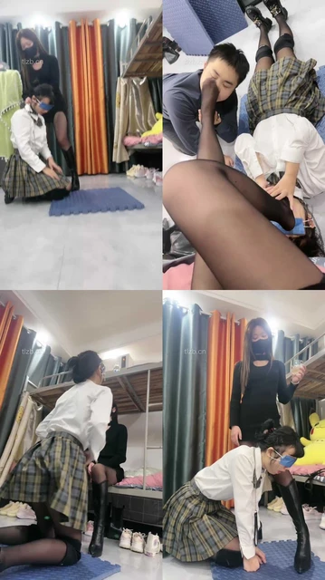 【尤物大大】情侣奴奴下奴-狗链遛狗/舔脏鞋/灌圣水【双视角版】