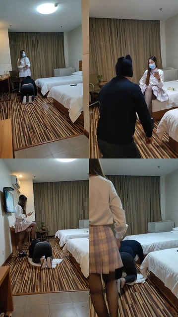 【可可妈妈】JK学生主-口嗨狗迟到被暴揍