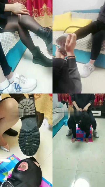 【梦蝶女王】素人闺蜜双主脏鞋底首调狗