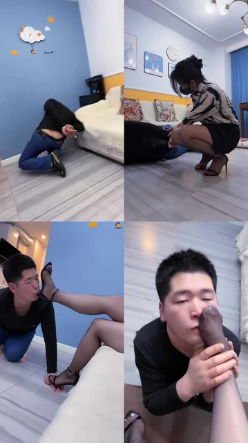 【辣姐】数据线反绑/耳光/高跟黑丝踩/吃口水/提档/虐狗舌