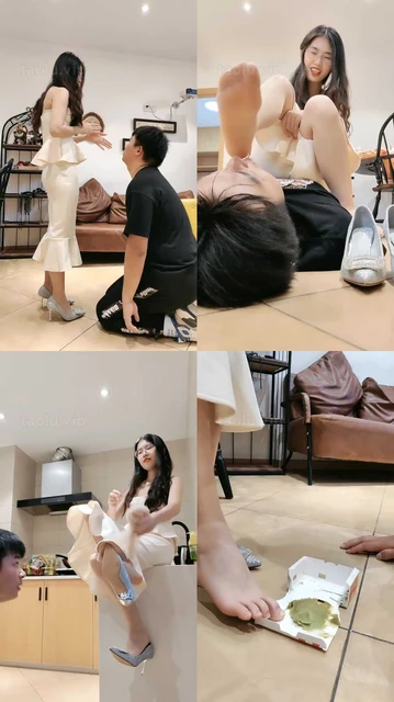 【嘉妮】高跟踩/耳光/揪耳朵/臭脚捂脸/狗链遛狗/喂圣水