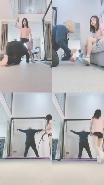 【果儿】转胯骑马遛狗/小白鞋白袜踩虐/鞭打/喂口水踩狗脸