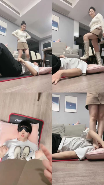 【欣欣】毁容式-长靴全体重踩踏