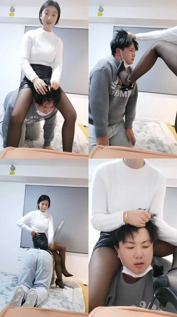 【海绵大大】小白鞋崇拜/黑丝高跟踩踏恋足