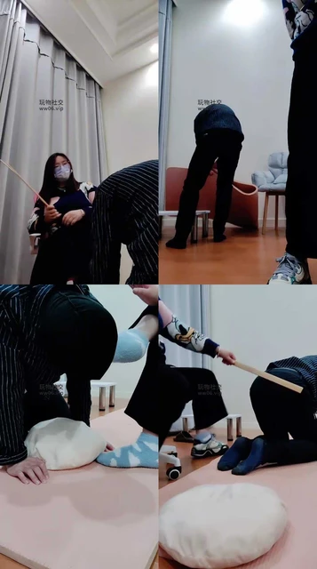 【拽拽】藤条鞭打/脏鞋棉袜踩踏气味窒息