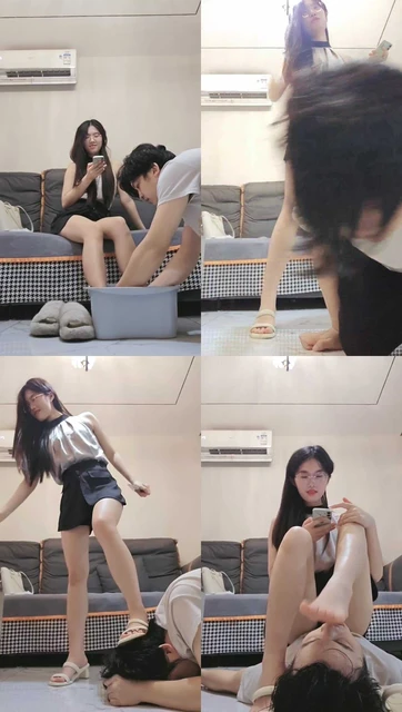 【嘉妮】转胯狗爬/下跪伺候沐足/踩踏/物化痰盂