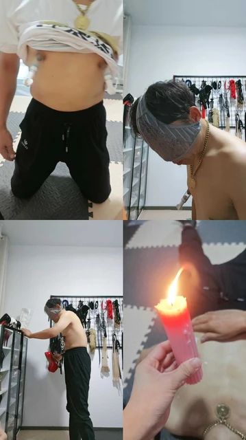 【魅影S山东】带锁老苟狠虐骚奶头上下折