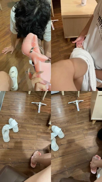 【婉纱Sama】足交鞋玩贱狗