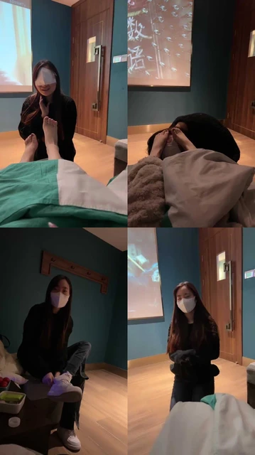 【橘子没熟】闺蜜害羞跪着犯贱