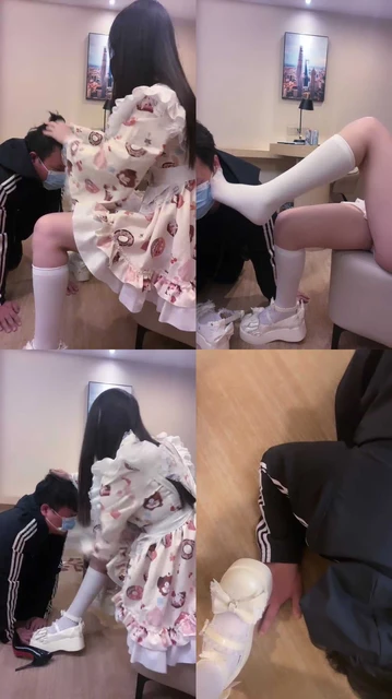 【她的惩罚】洛丽塔S-皮鞋白袜玩虐/鞋抽耳光