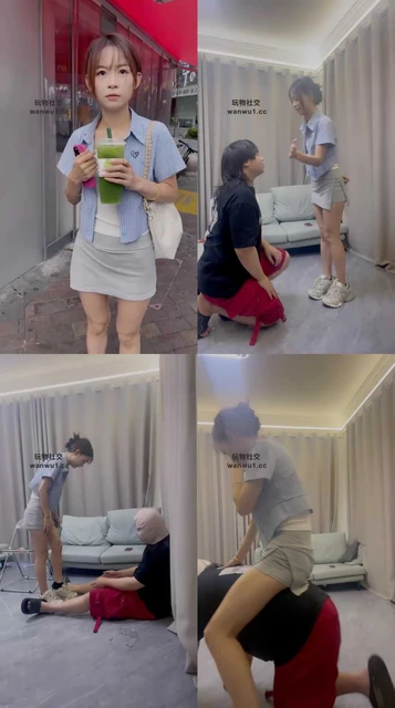 【素人挖掘机】开发逛街小姐姐-小白鞋黑船袜气味辱