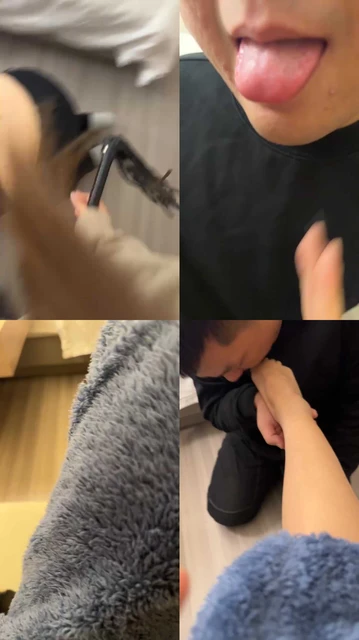 【小熊学生主】掐乳/跪舔裸足【完整版】