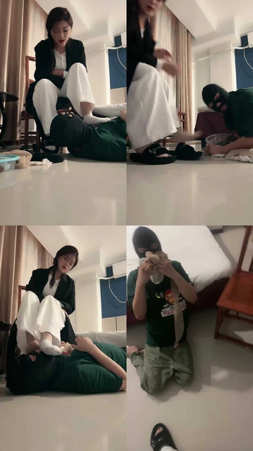 【薯条】原味一堆强制闻/舔毛拖鞋/白袜脚插嘴