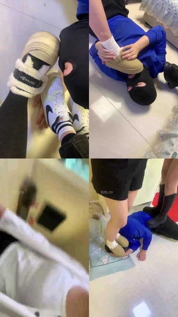 【精神小妹】5S群调暴力踩跺/骑马钻胯/舔鞋底脚【双视角版】