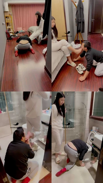 【KK】给贱狗强制马桶圣水，漱口水