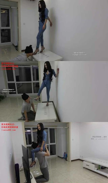 【冷柔】茶几高跟踩踏狗舌，狗脸
