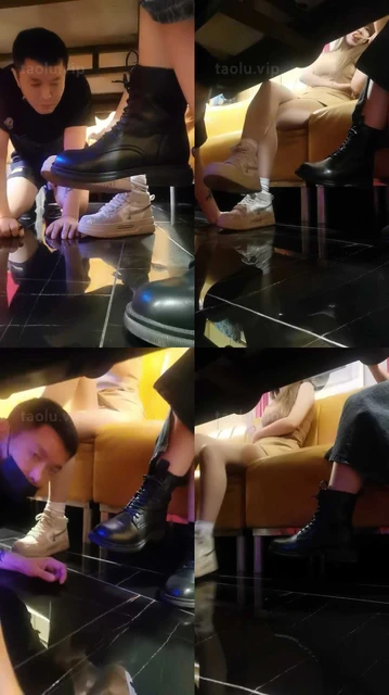 【文文文】KTV-桌下视角-闻舔双S脏鞋白袜