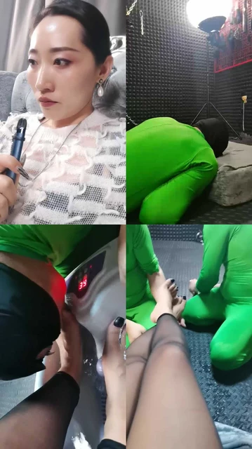 【冷御女王】双M-运动鞋白棉袜黑丝膜拜