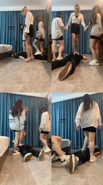 【欣婷】3S-小白鞋白袜+高跟踩踏【三视角版】