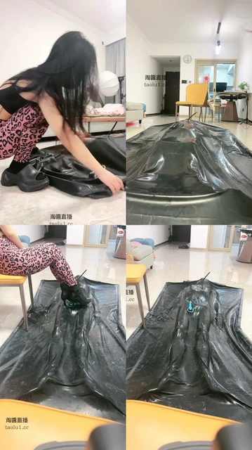 【薇薇】真空乳胶床，窒息