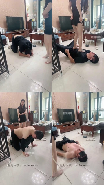 【济南蓝蓝大s】调教场暴力踢踹暴力耳光