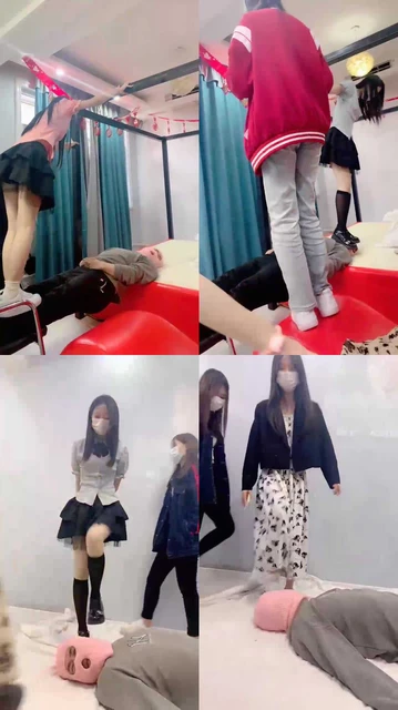 【精神小妹】被一群学生小妹暴踩