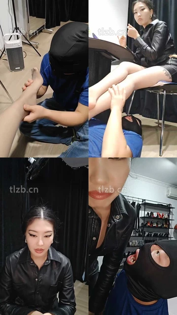 【猫爷】长靴踩踏/捆绑/闻舔原味灰丝jio