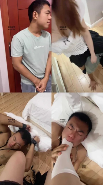 【小猫S】同事来家做客想当狗-骑马捆绑滴蜡踢踹