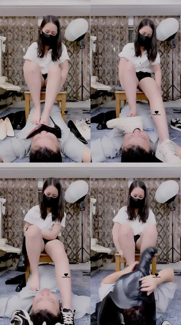 【雪菲老师】鞋控必入-多双鞋强制闻舔