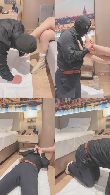 【赵奈奈】品尝裸足/踩脖窒息/吃白袜/清理白靴底