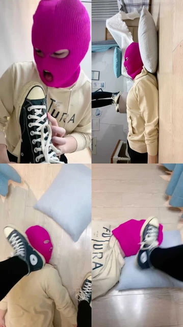 【肉肉】高帮帆布鞋全体重踩踏/舔脏鞋