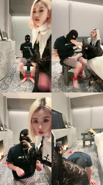 【浅浅】反绑贱奴-舔裸足/吮吸高跟