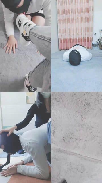 【灵竹】舔小白鞋/白棉袜深喉