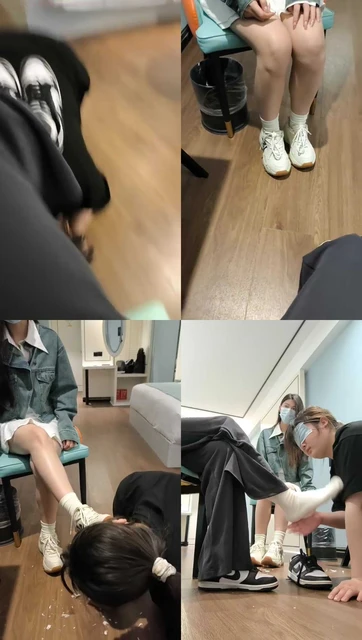 【小哈宝】双S-母畜-耐克鞋踩踏/转胯/舔素人脏鞋/骑脖