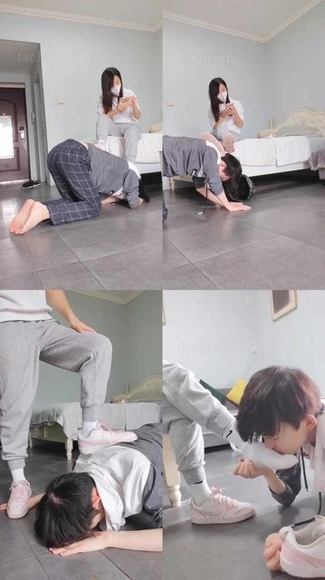 【米噢】板鞋白袜踩踏奶狗