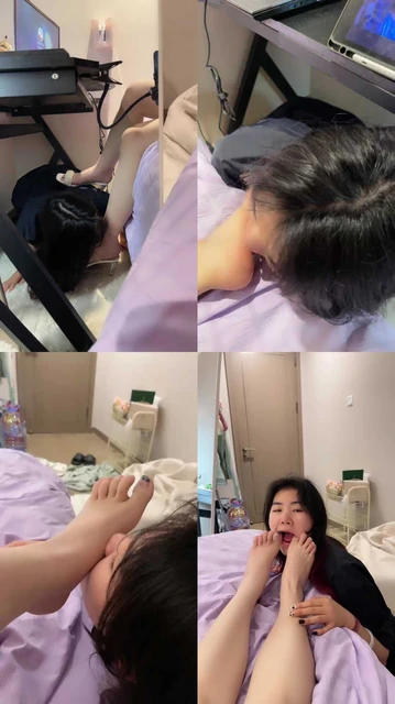 【橘子没熟】母畜-可爱闺蜜羞涩舔脚