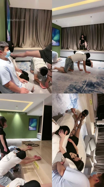 【简一】高跟黑丝御姐群调贱奴