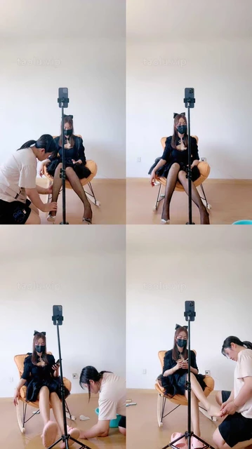 【萝莉刑】母畜-高跟网袜-口球塞嘴/伺候洗脚/耳光/插狗尾巴