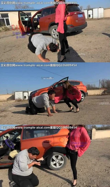 【冷柔】冷柔女主户外高跟踹头极端羞辱