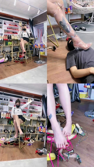 【冰诺】长腿S车模的脚下奴