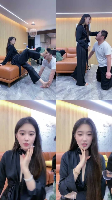 【麋鹿银儿】素人车模S-脚插嘴裸足狂舔/提档/灌洗脚水